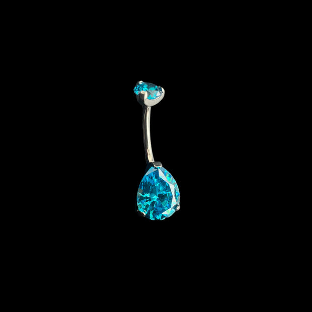 Bauchnabelpiercing “Aqua" Drop