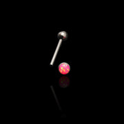 Zungenpiercing "Hot Pink" Opal Flach