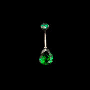 Bauchnabelpiercing "Emerald Green"