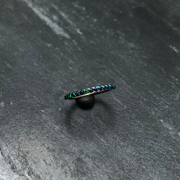 Ring "Opal Side" Green/Blue